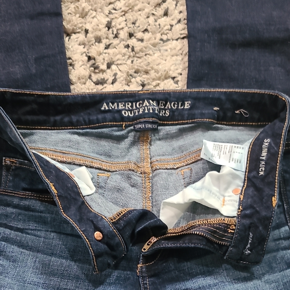 American Eagle Outfitters Kids Dark Blue Jeans